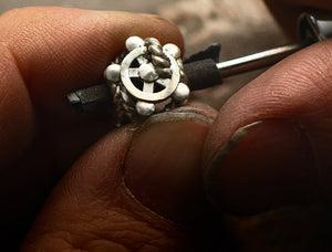 Trollbeads Silver beads confident navigator in the making.
