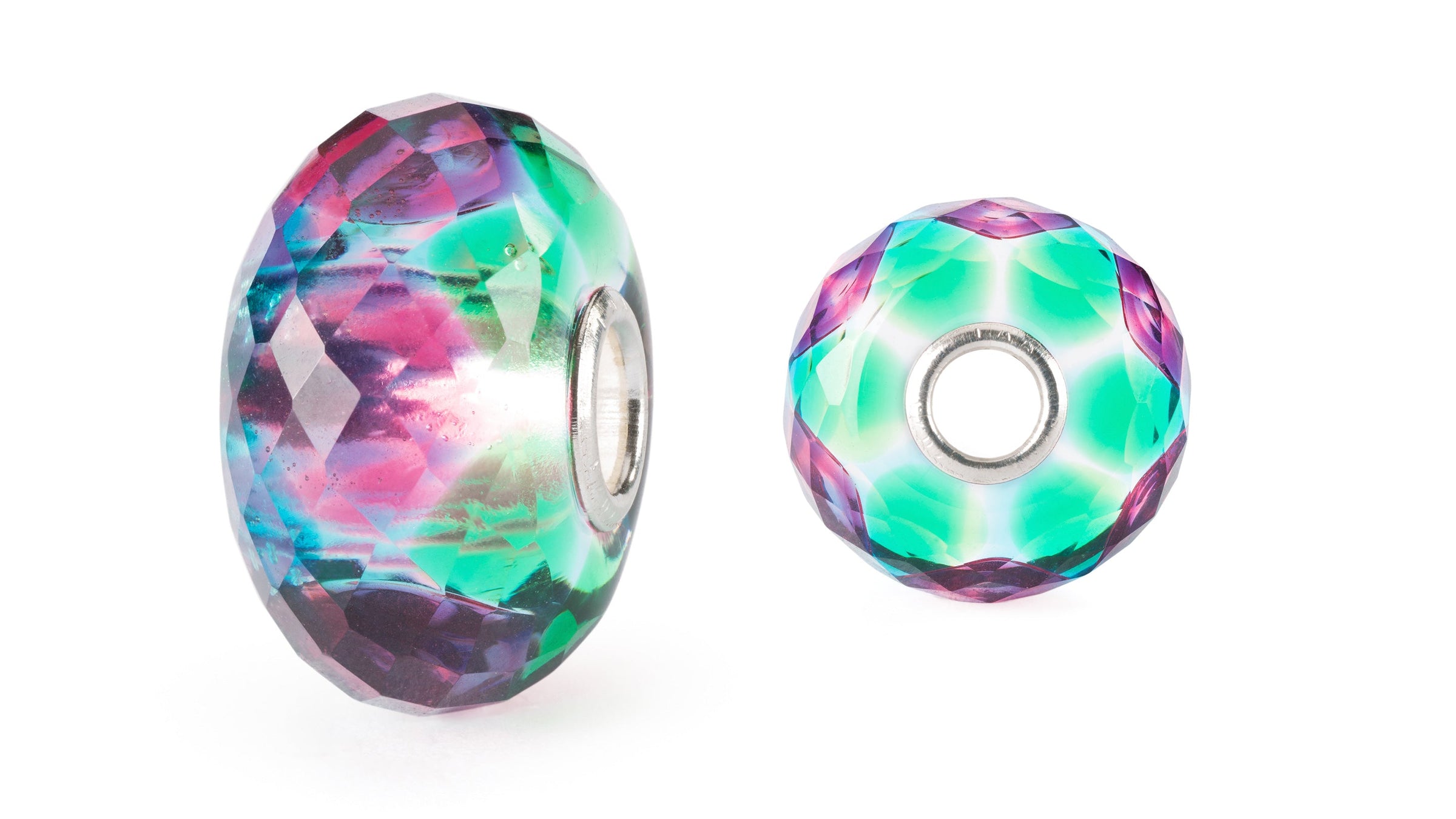 Trollbeads glass reflection bead, Layers of Strengths & Confidence