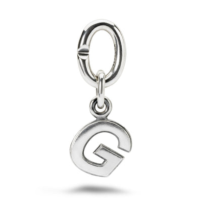 G, Silver Link Charm