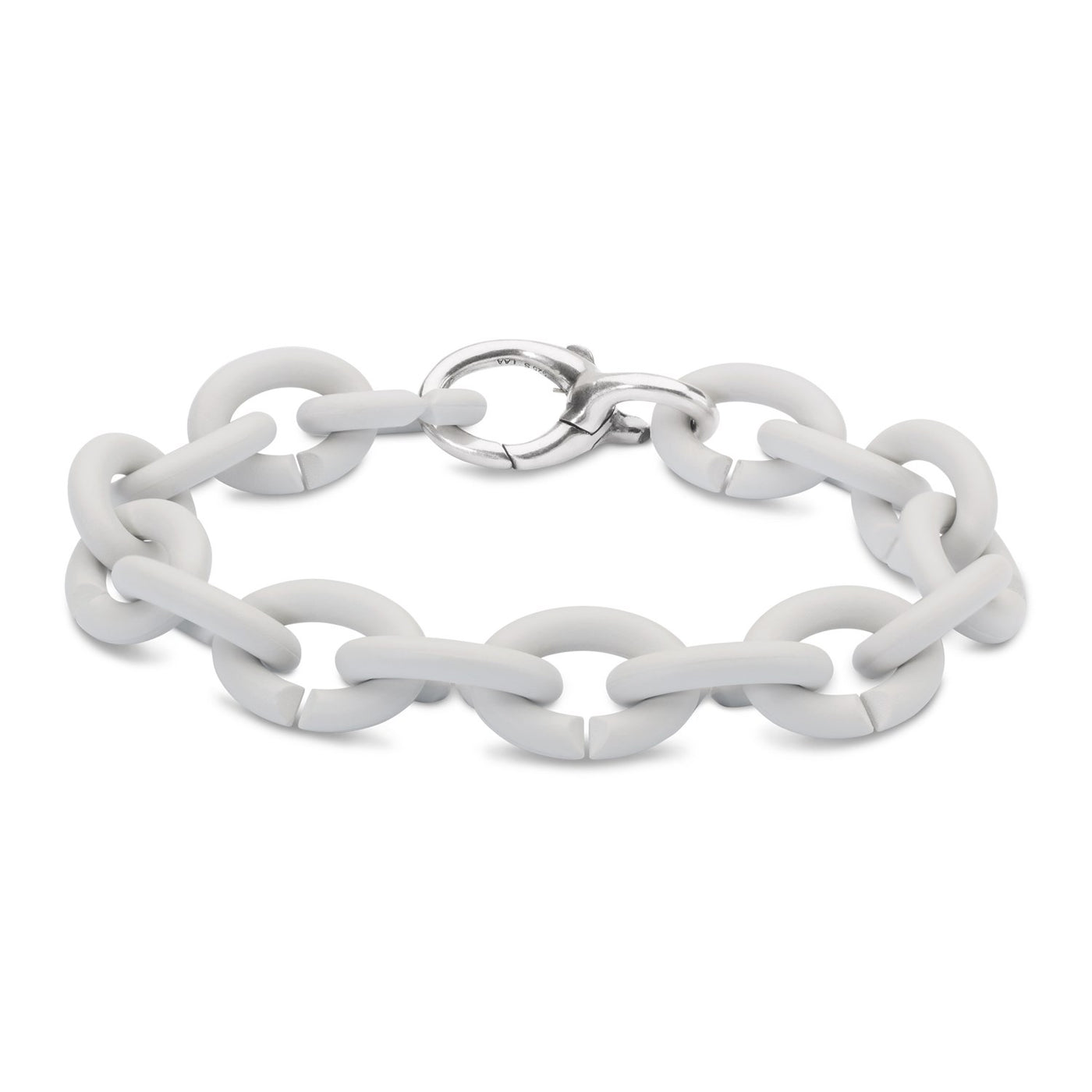 Pale Grey Silver Bracelet